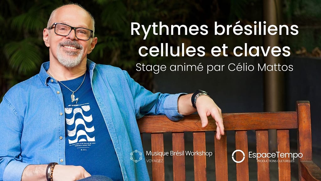Célio Mattos animant un stage sur les rythmes brésiliens à Lyon